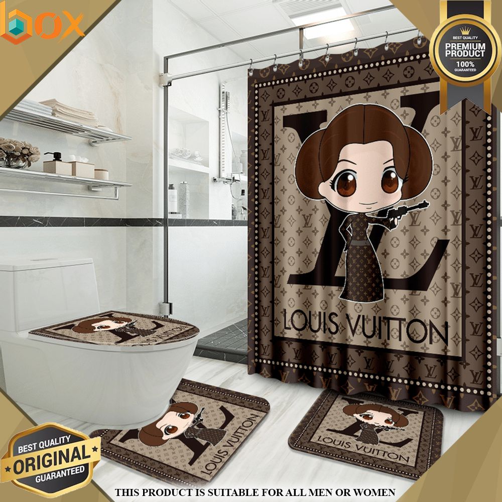 Princess Leia Funko Pop Louis Vuitton Shower Curtain Set - Express your  unique style with BoxBoxShirt