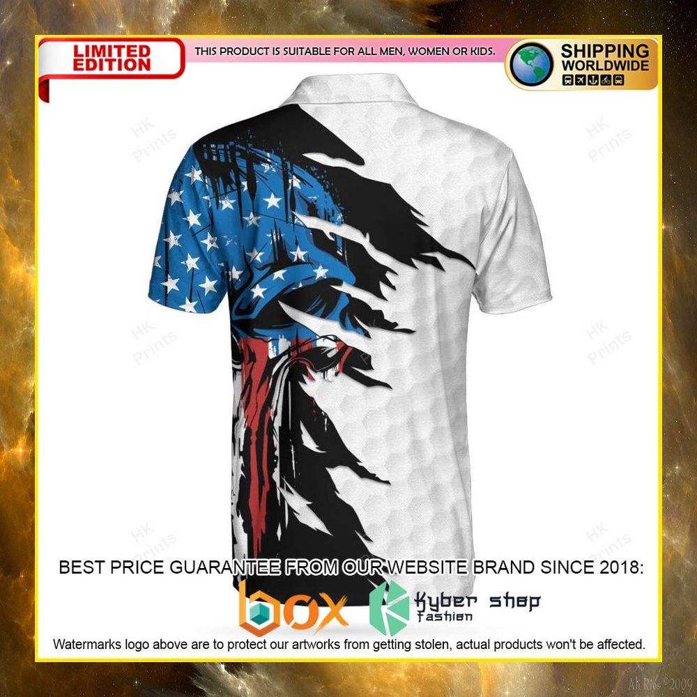 HOT Punisher Skull American Flag 3D Premium Polo Shirt 14