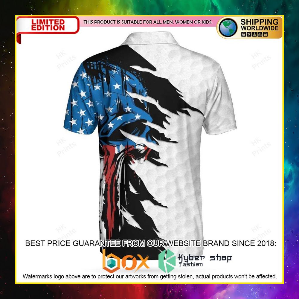 HOT Punisher Skull American Flag 3D Premium Polo Shirt 17