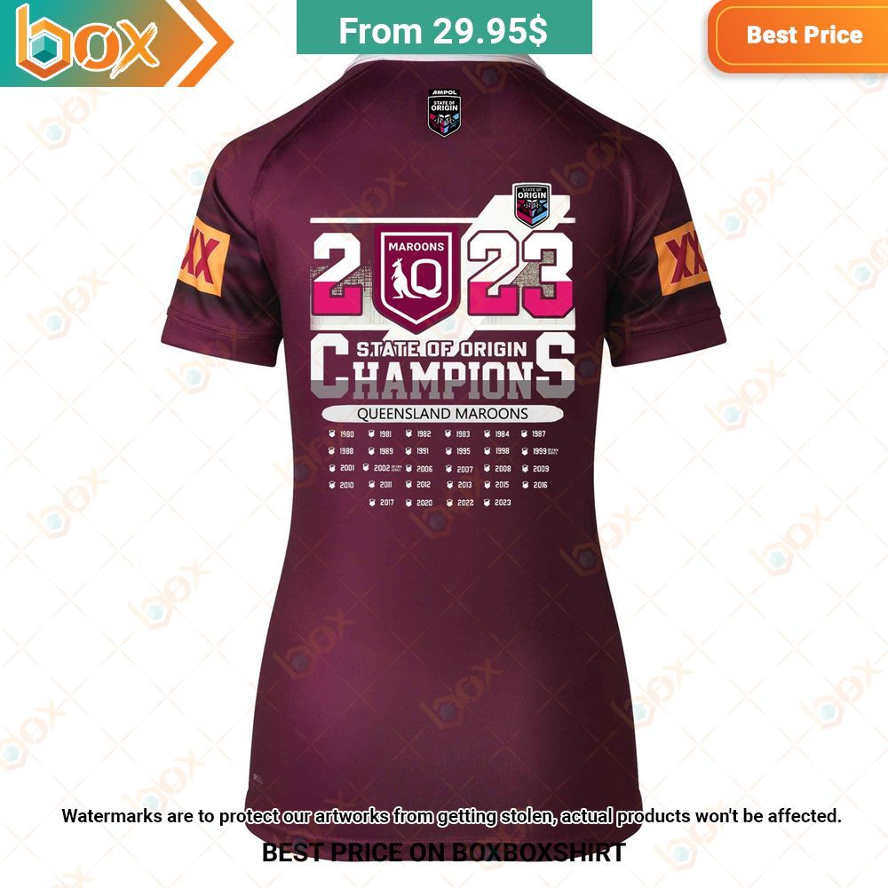 Queensland Maroons 2023 State of Origin Champions Polo Shirt Cap 12