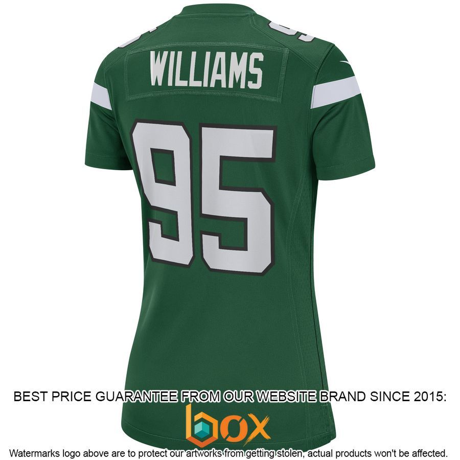 NEW Quinnen Williams New York Jets Women's Gotham Green Football Jersey 10