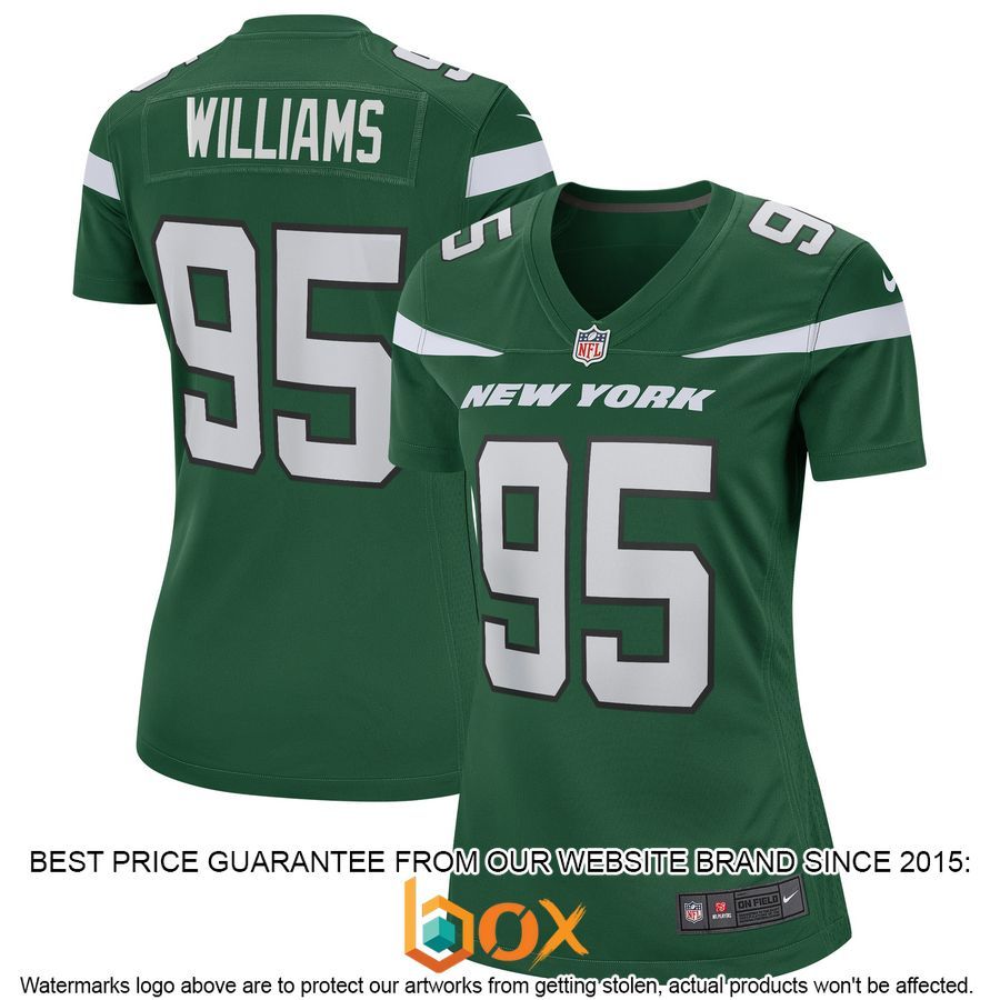 NEW Quinnen Williams New York Jets Women's Gotham Green Football Jersey 4