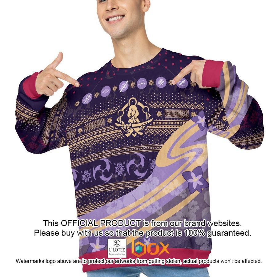 BEST Raiden Ei Christmas Ugly Sweater 6