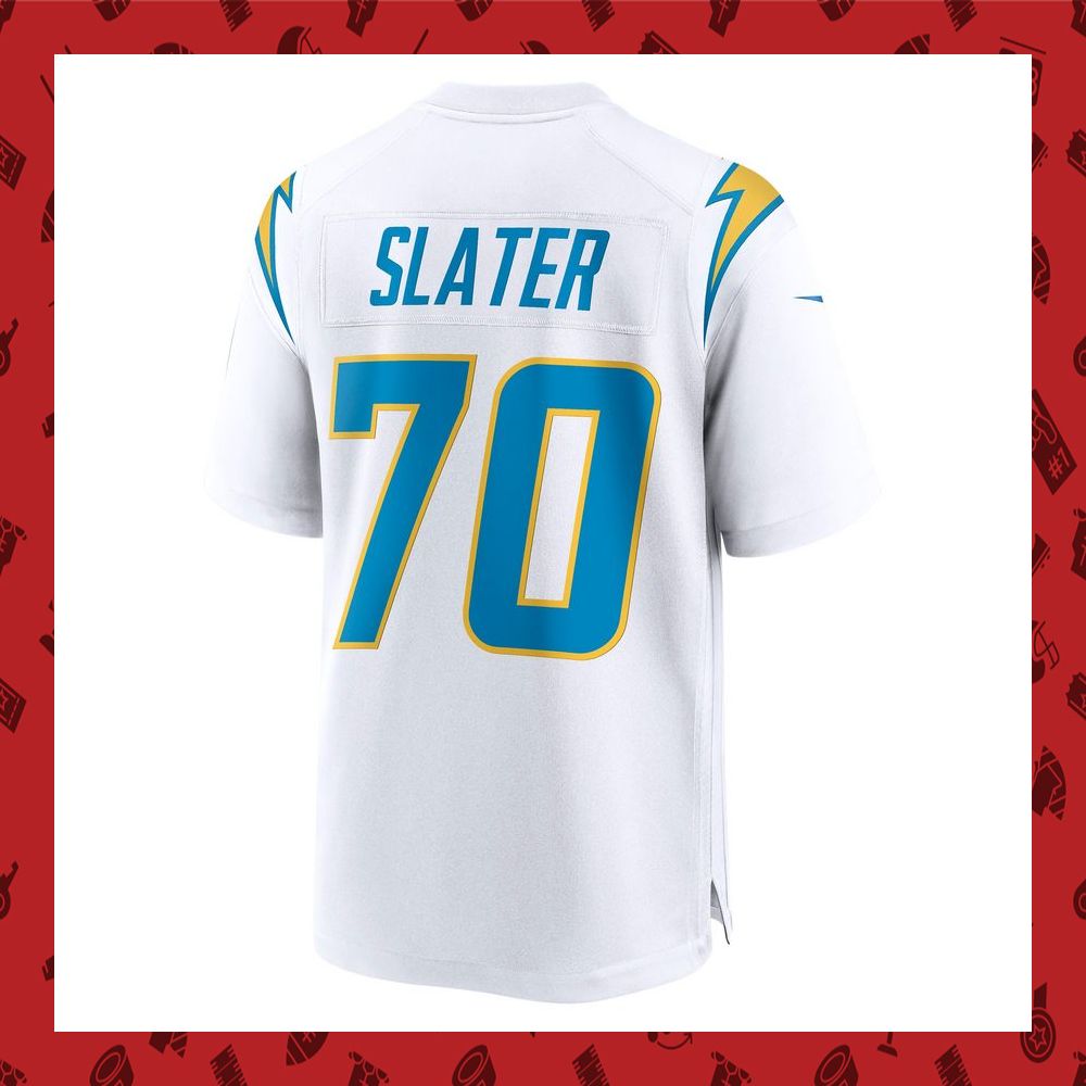 BEST Rashawn Slater Los Angeles Chargers White Football Jersey 23