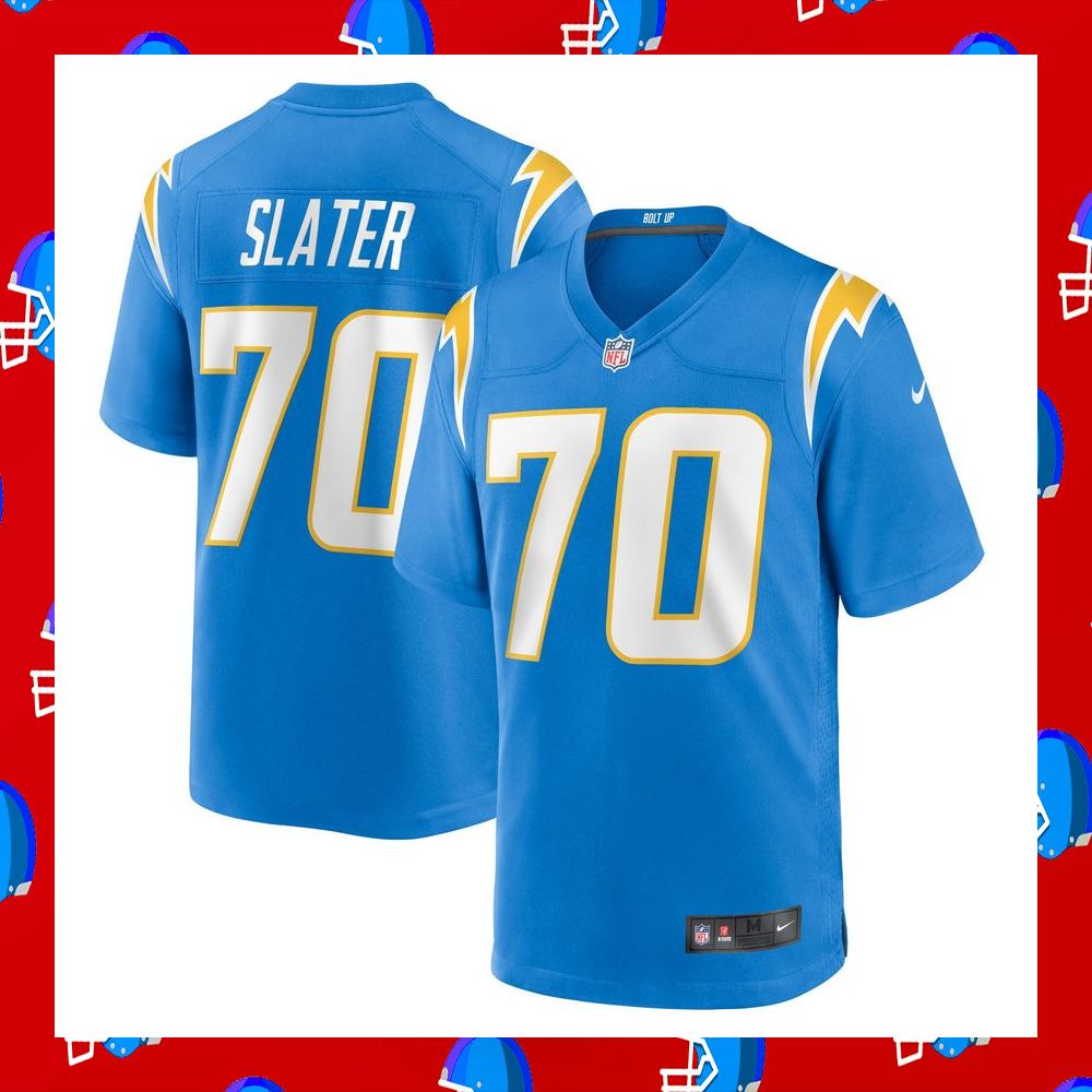BEST Rashawn Slater Los Angeles Chargers White Football Jersey 30