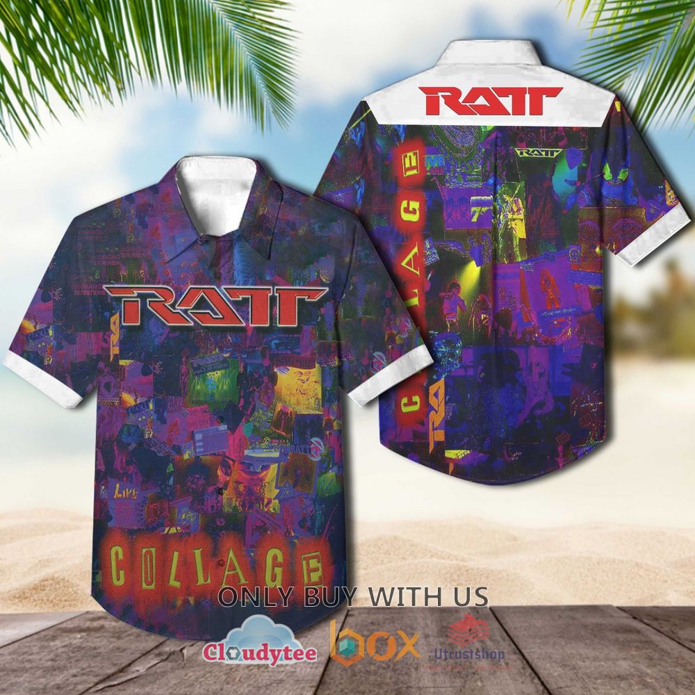 Ratt Collage 1997 Casual Hawaiian Shirt 1
