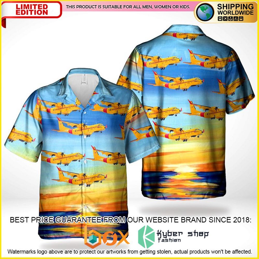 TOP RCAF CC-295 Kingfisher 3D Hawaiian Shirt 6