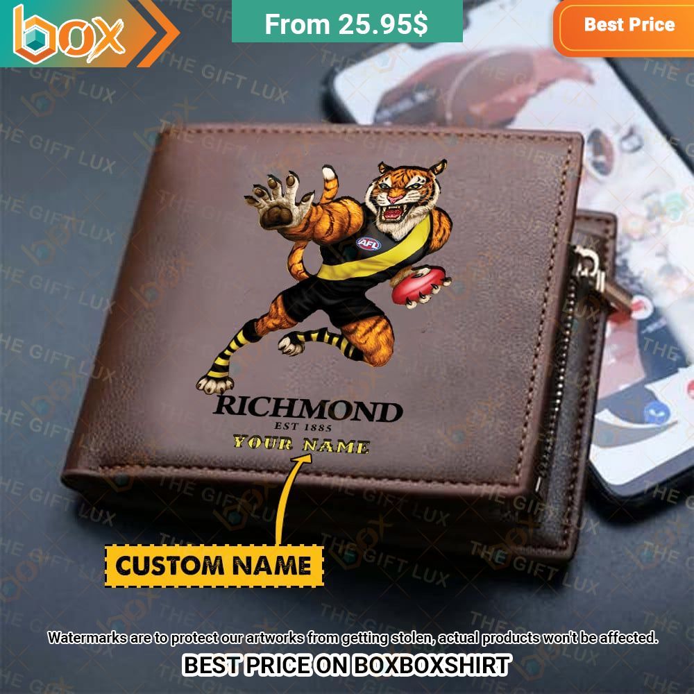 richmond football club mascot custom leather wallet 1 361