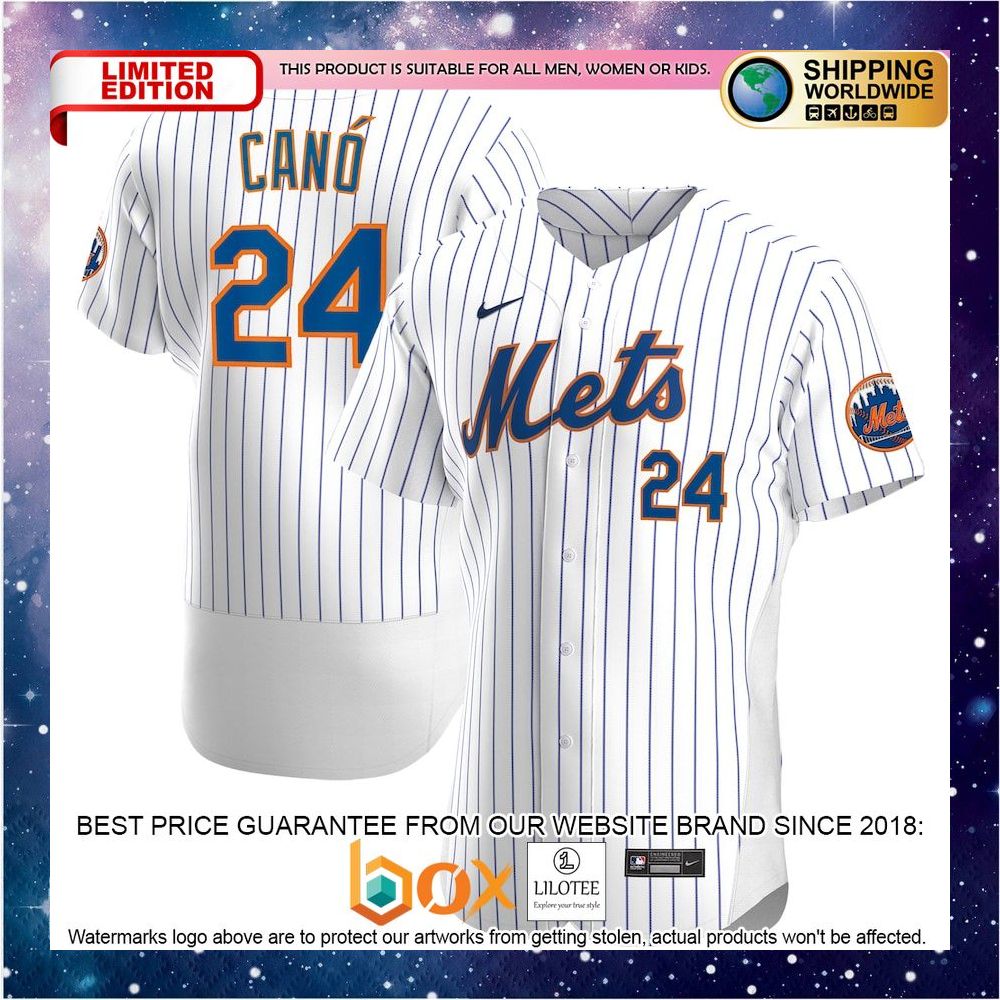 NEW Robinson Cano New York Mets Home Authentic Player White Baseball Jersey 1