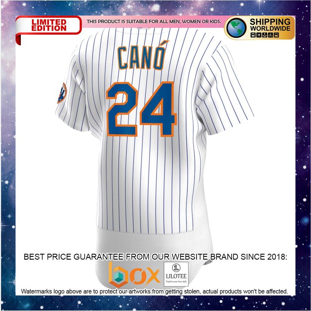 NEW Robinson Cano New York Mets Home Authentic Player White Baseball Jersey 3