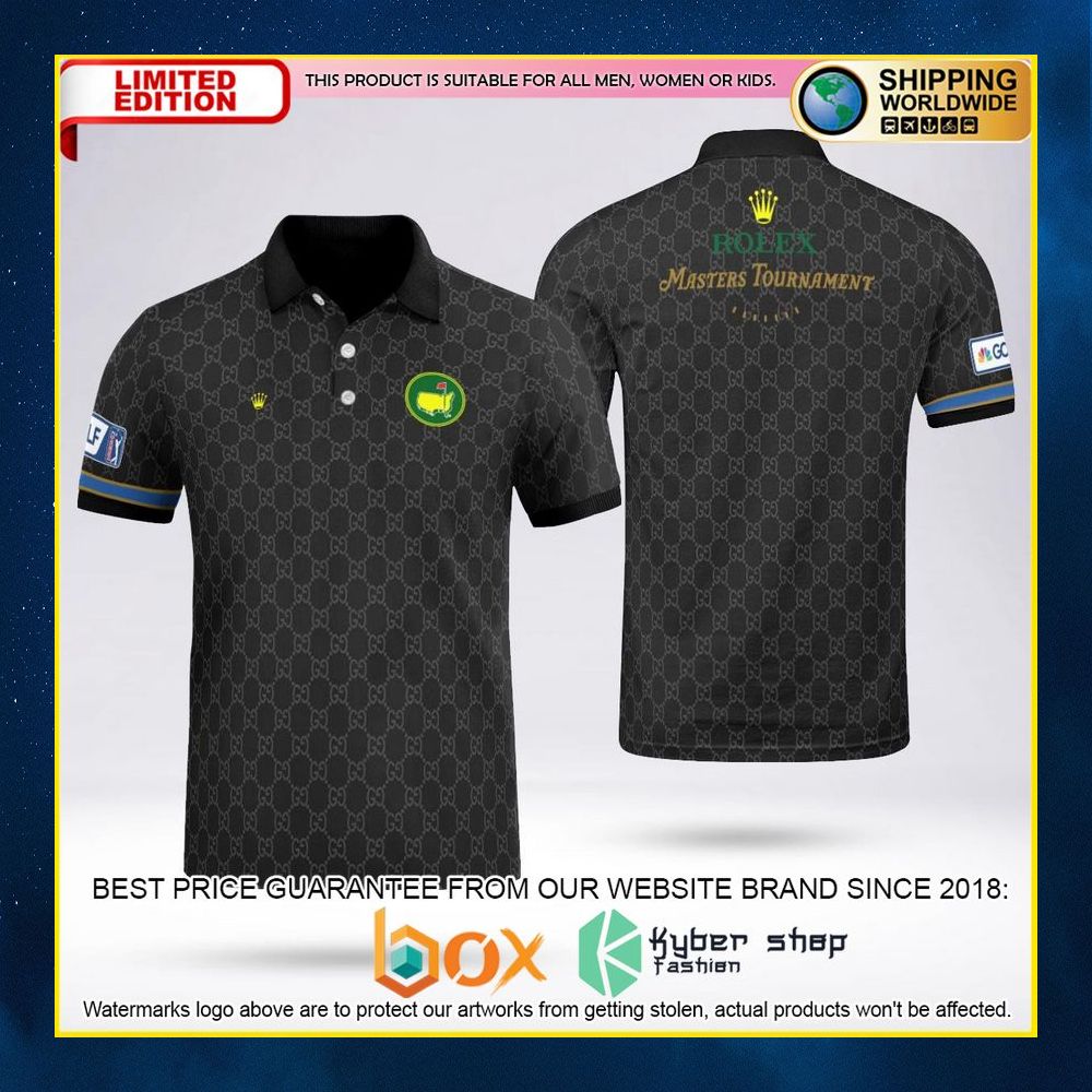 NEW Rolex Master Tournament 2022–23 PGA Tour Black Premium Polo Shirt 11