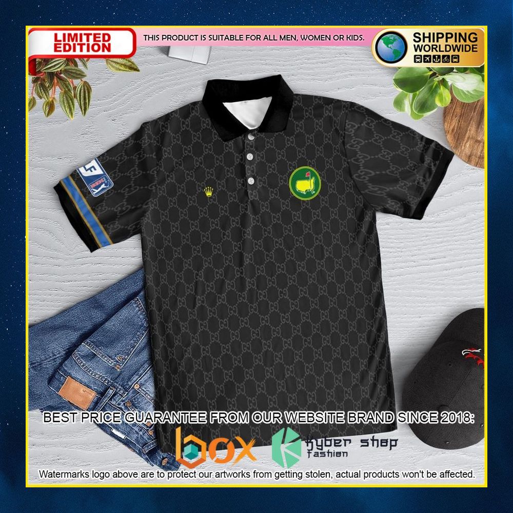NEW Rolex Master Tournament 2022–23 PGA Tour Black Premium Polo Shirt 12