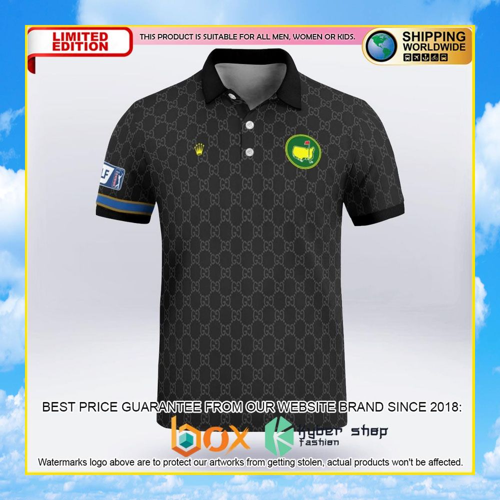 NEW Rolex Master Tournament 2022–23 PGA Tour Black Premium Polo Shirt 24