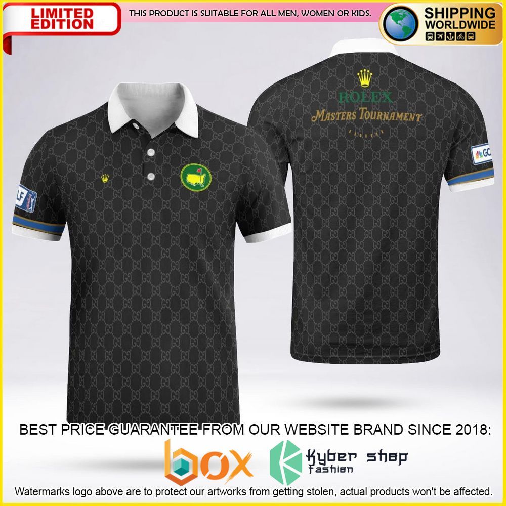NEW Rolex Master Tournament 2022–23 PGA Tour Black Premium Polo Shirt 6