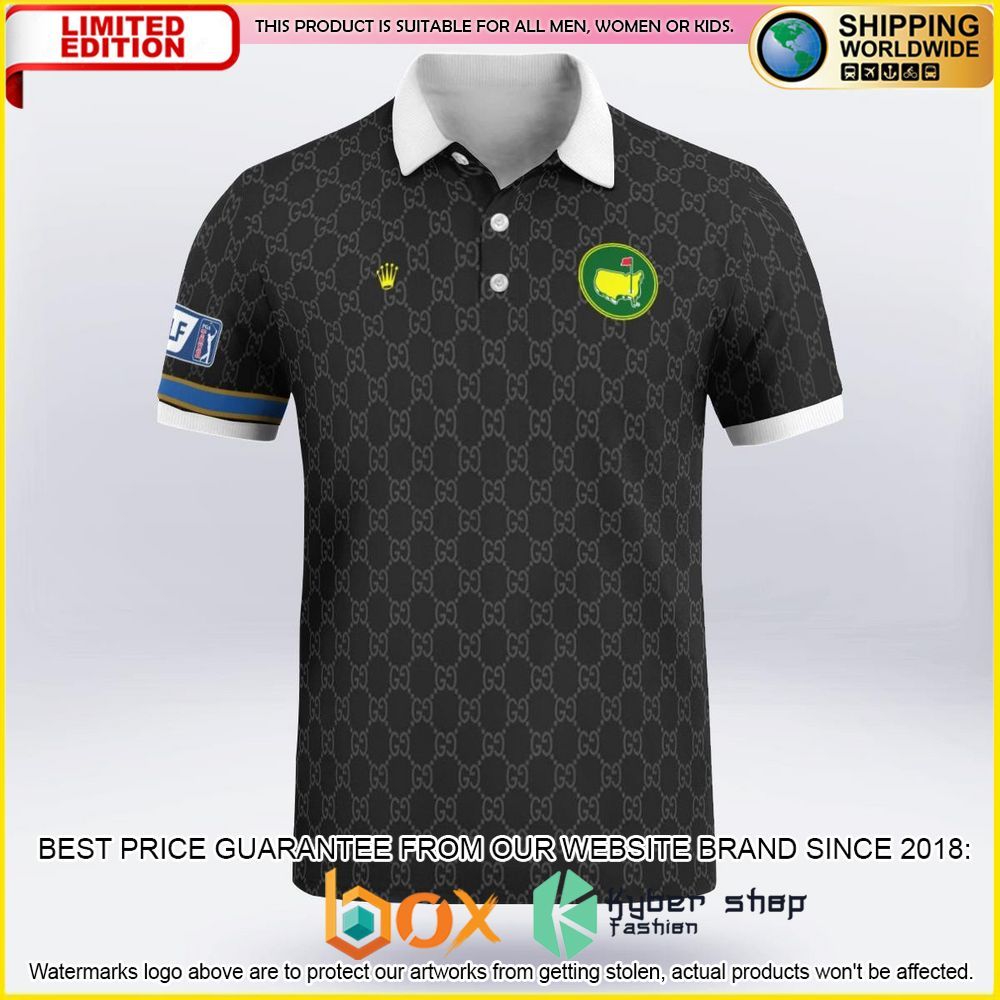 NEW Rolex Master Tournament 2022–23 PGA Tour Black Premium Polo Shirt 9