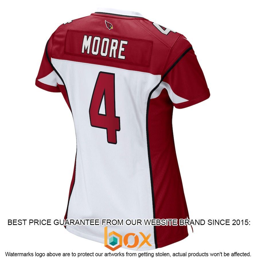 BEST Rondale Moore Arizona Cardinals Women's White Football Jersey 3