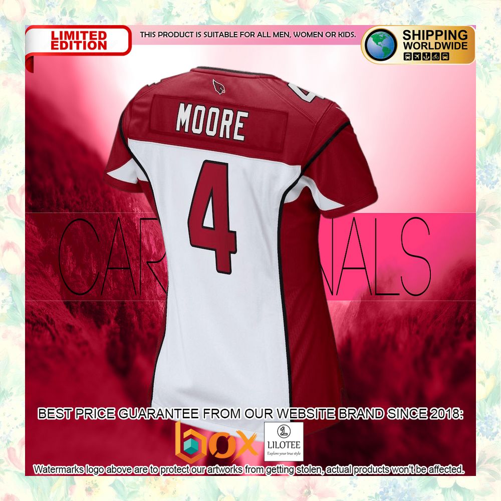 BEST Rondale Moore Arizona Cardinals Women's White Football Jersey 6
