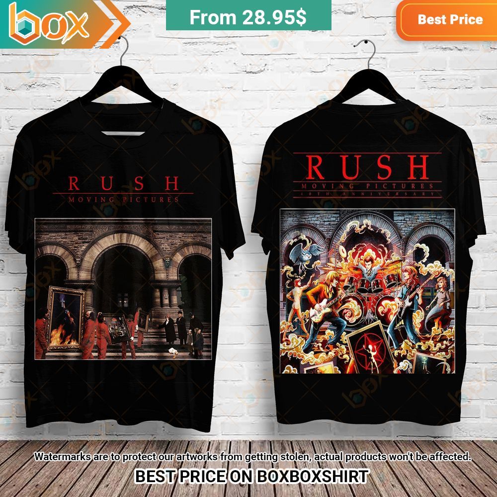 Rush Moving Pictures Album Shirt 3