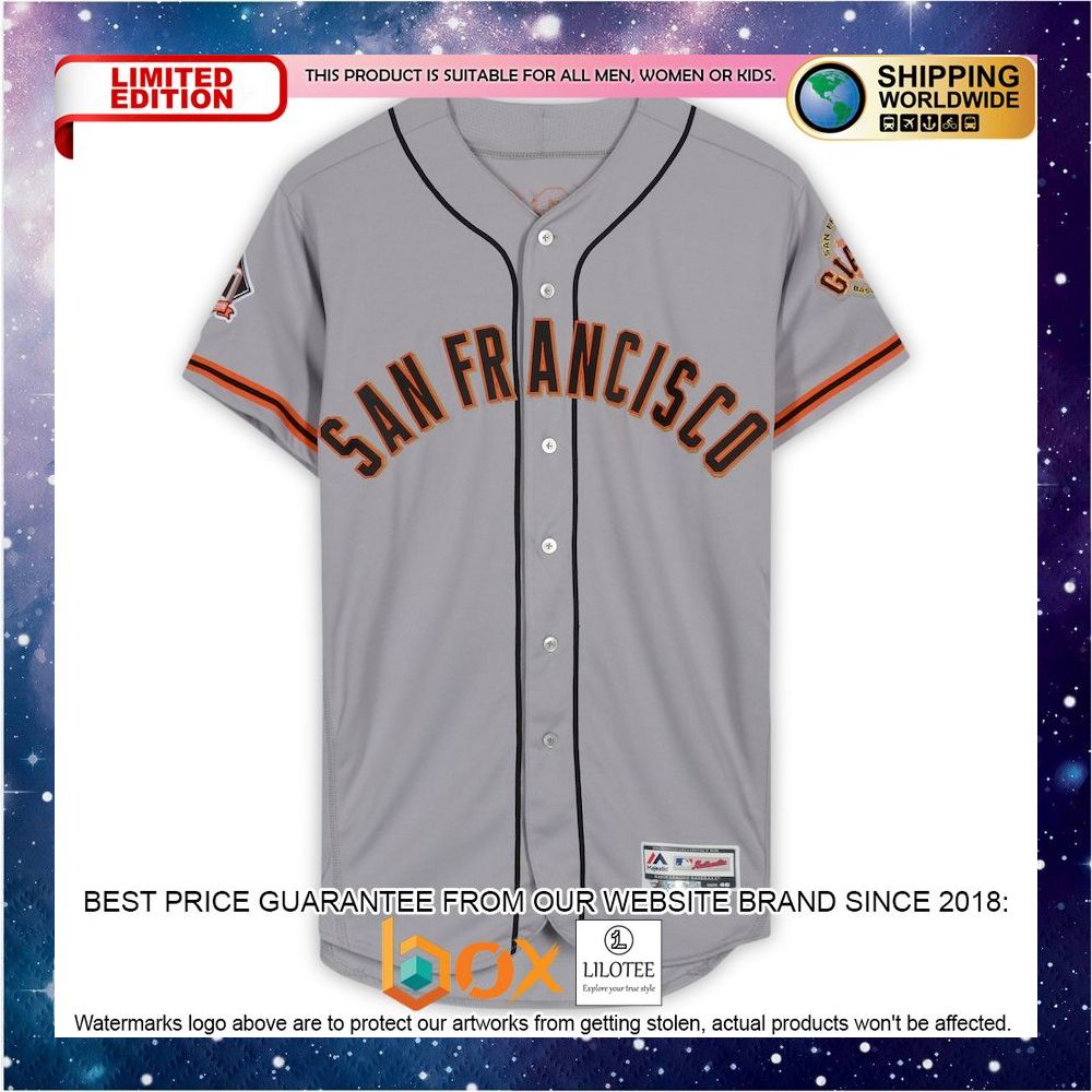 NEW Sam Dyson San Francisco Giants GameUsed Majestic #49 vs. Los Angeles Dodgers on March 29, 2018 Baseball Jersey 3