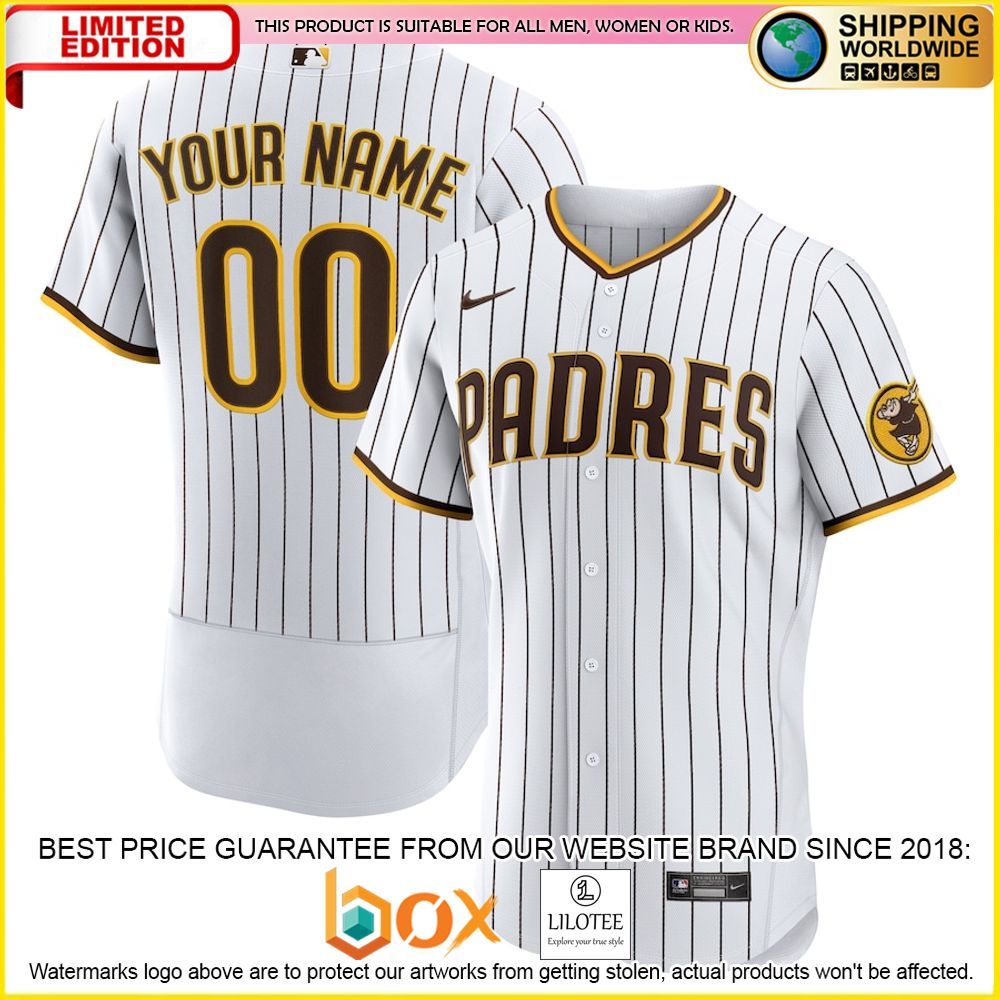 HOT San Diego Padres Custom Name Number White Baseball Jersey Shirt 1