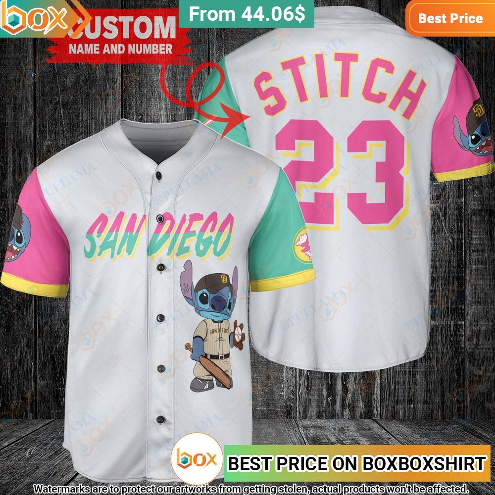 San Diego Padres Stitch Personalized Baseball Jersey 1