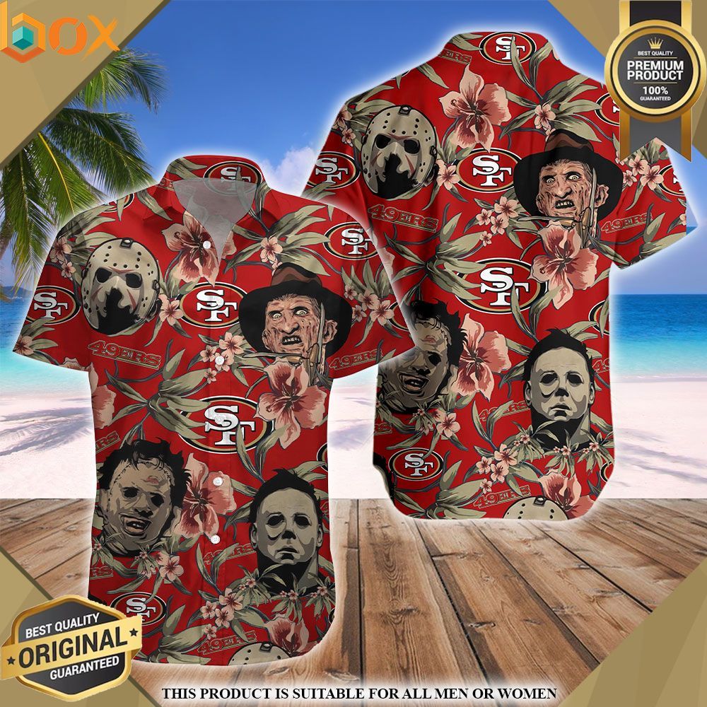 San Francisco 49ers Horror Movie Character Hawaiian Shirt 7