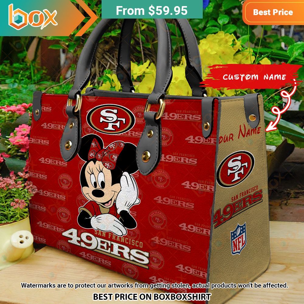San Francisco Ers Minnie Mouse Leather Handbag 11