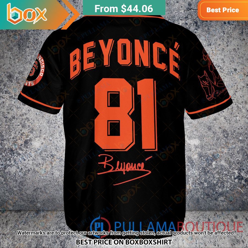 San Francisco Giants Beyonce Black Baseball Jersey 5
