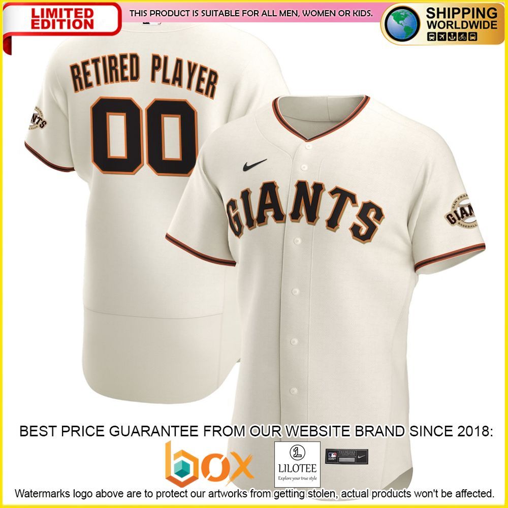 HOT San Francisco Giants Cream Baseball Jersey Shirt 1