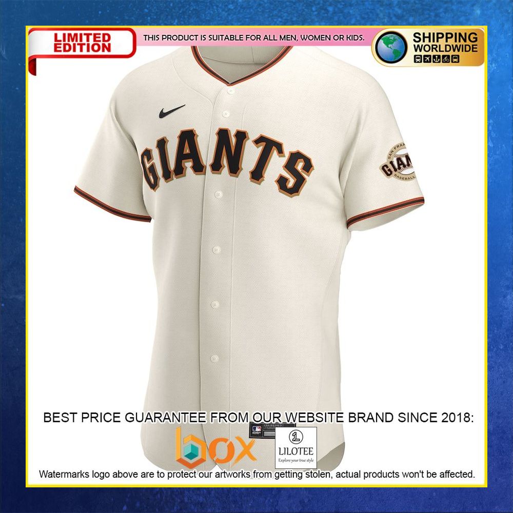 HOT San Francisco Giants Cream Baseball Jersey Shirt 5