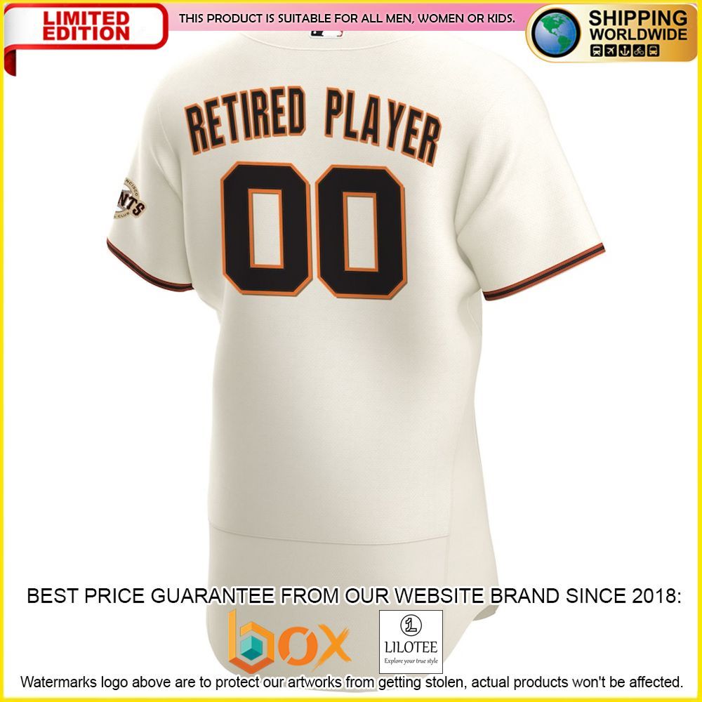 HOT San Francisco Giants Cream Baseball Jersey Shirt 3