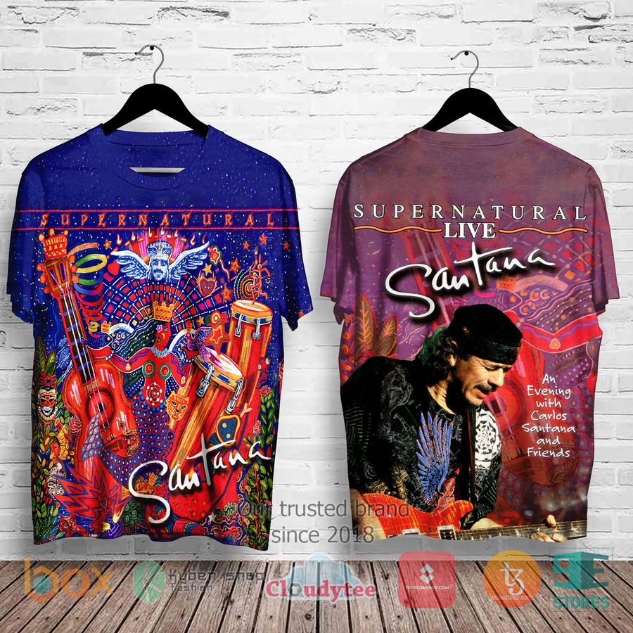 Santana-Supernatural Live Album 3D Shirt 1