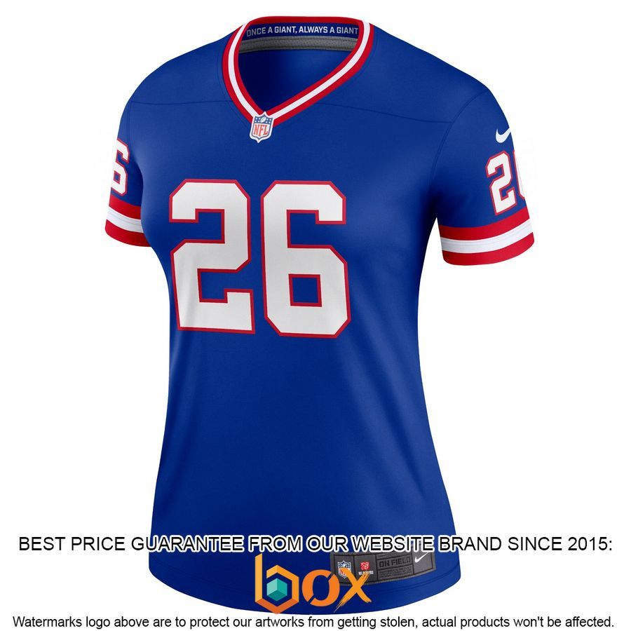 NEW Saquon Barkley New York Giants Women's Classic Legend Royal Football Jersey 17