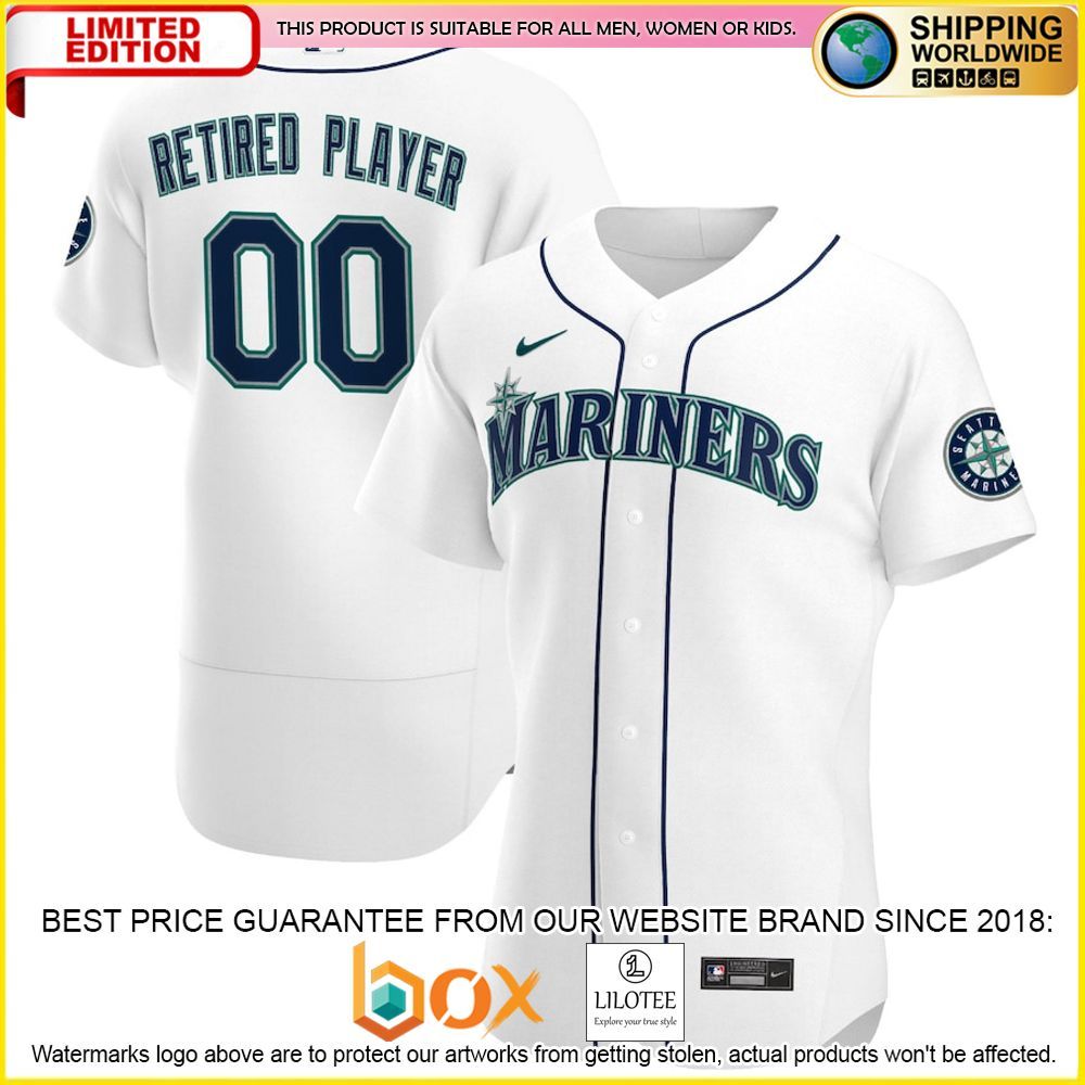 HOT Seattle Mariners White Baseball Jersey Shirt 1