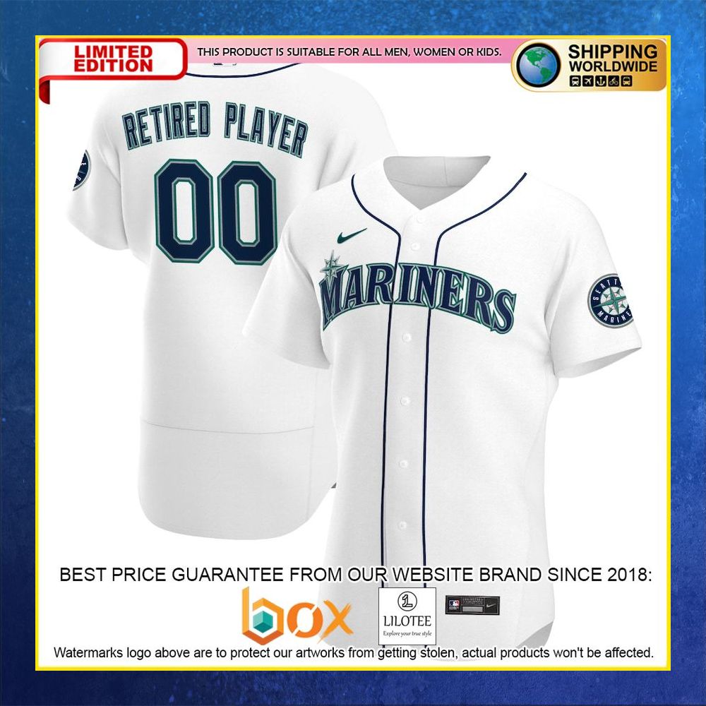 HOT Seattle Mariners White Baseball Jersey Shirt 4