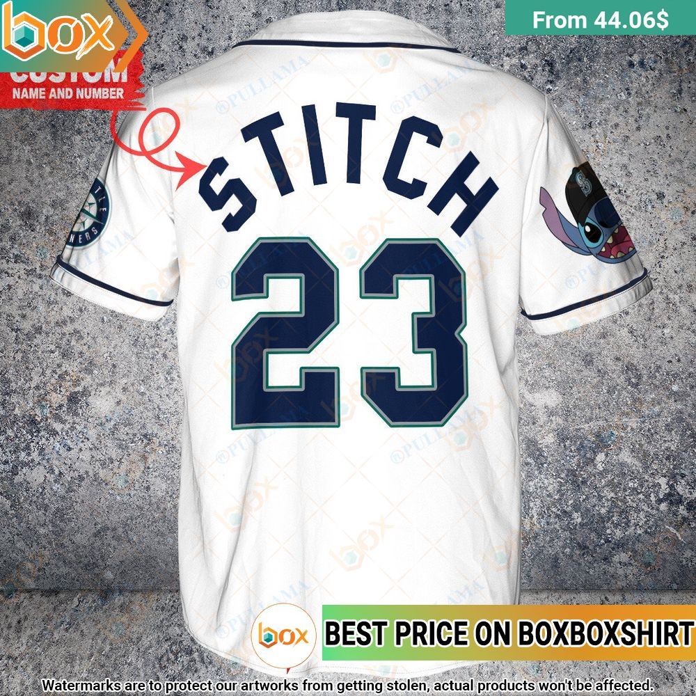 Seattle Mariners Stitch Custom Baseball Jersey 10