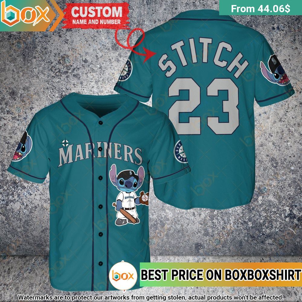 Seattle Mariners Stitch Personalized Baseball Jersey 1