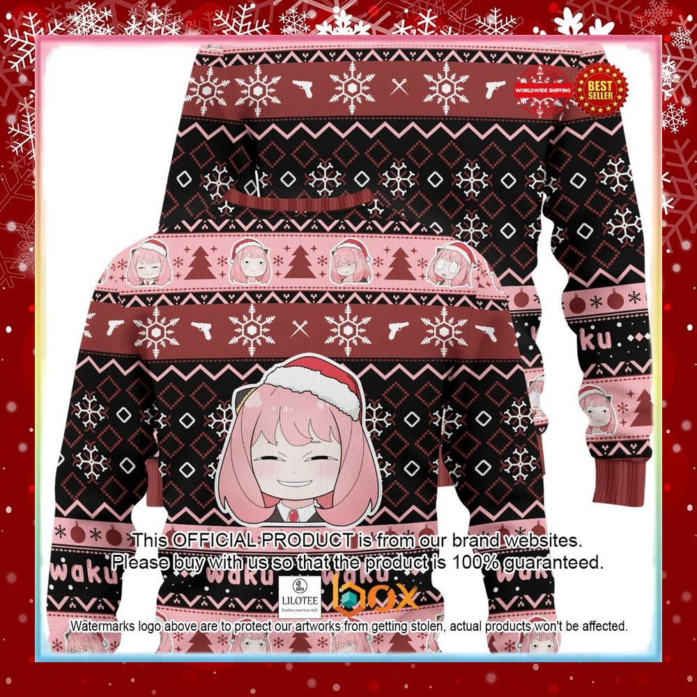 BEST Silly Anya Christmas Ugly Sweater 10