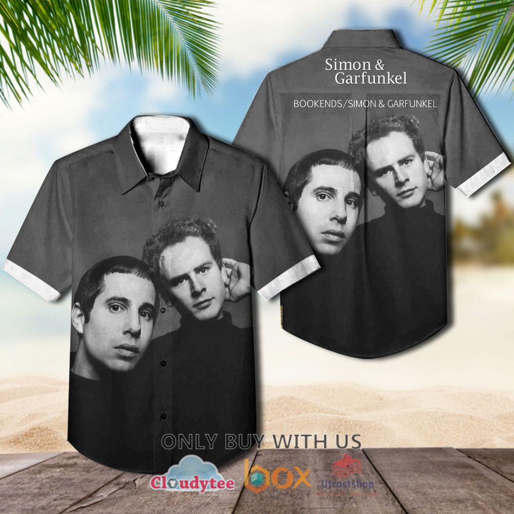 Simon and Garfunkel Bookends Albums Hawaiian Shirt 1
