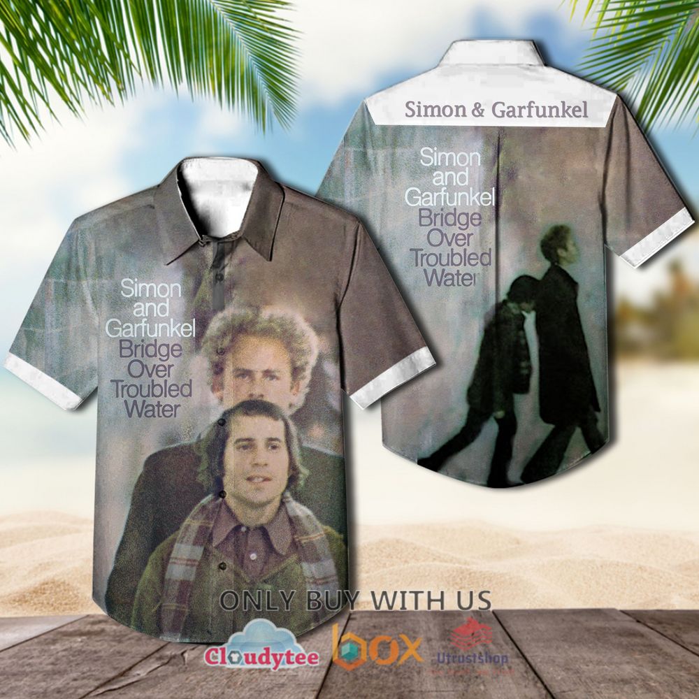 Simon and Garfunkel Bridge Over Troubled Water Albums Hawaiian Shirt 1