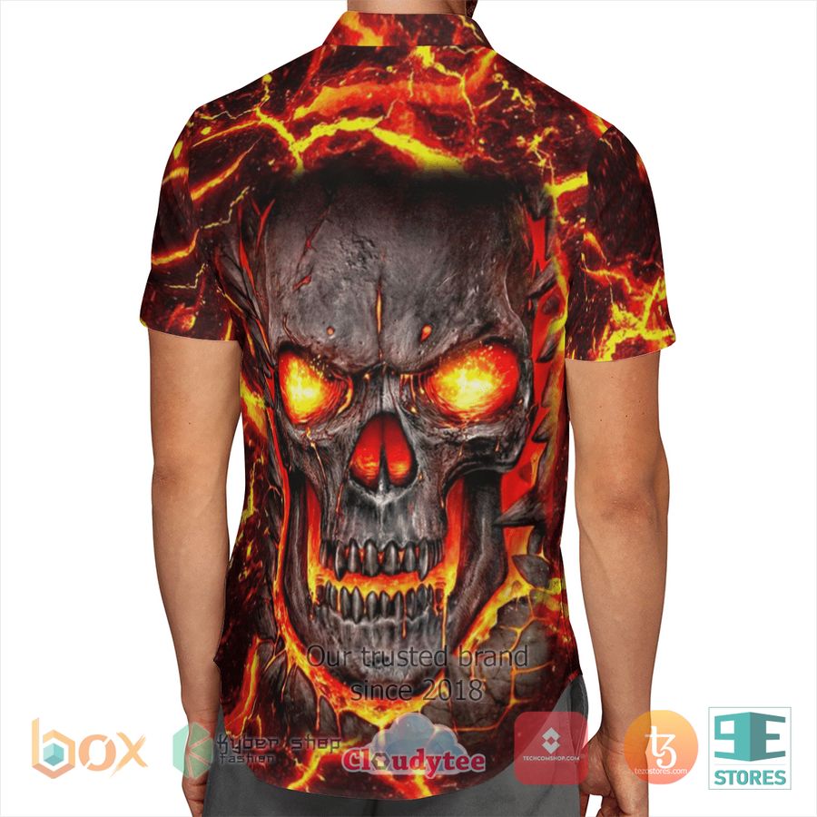 Skull Fire Hawaiian Shirt 3