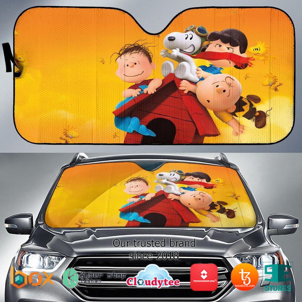 Snoopy Auto The Peanuts and friends Car Sunshade 1