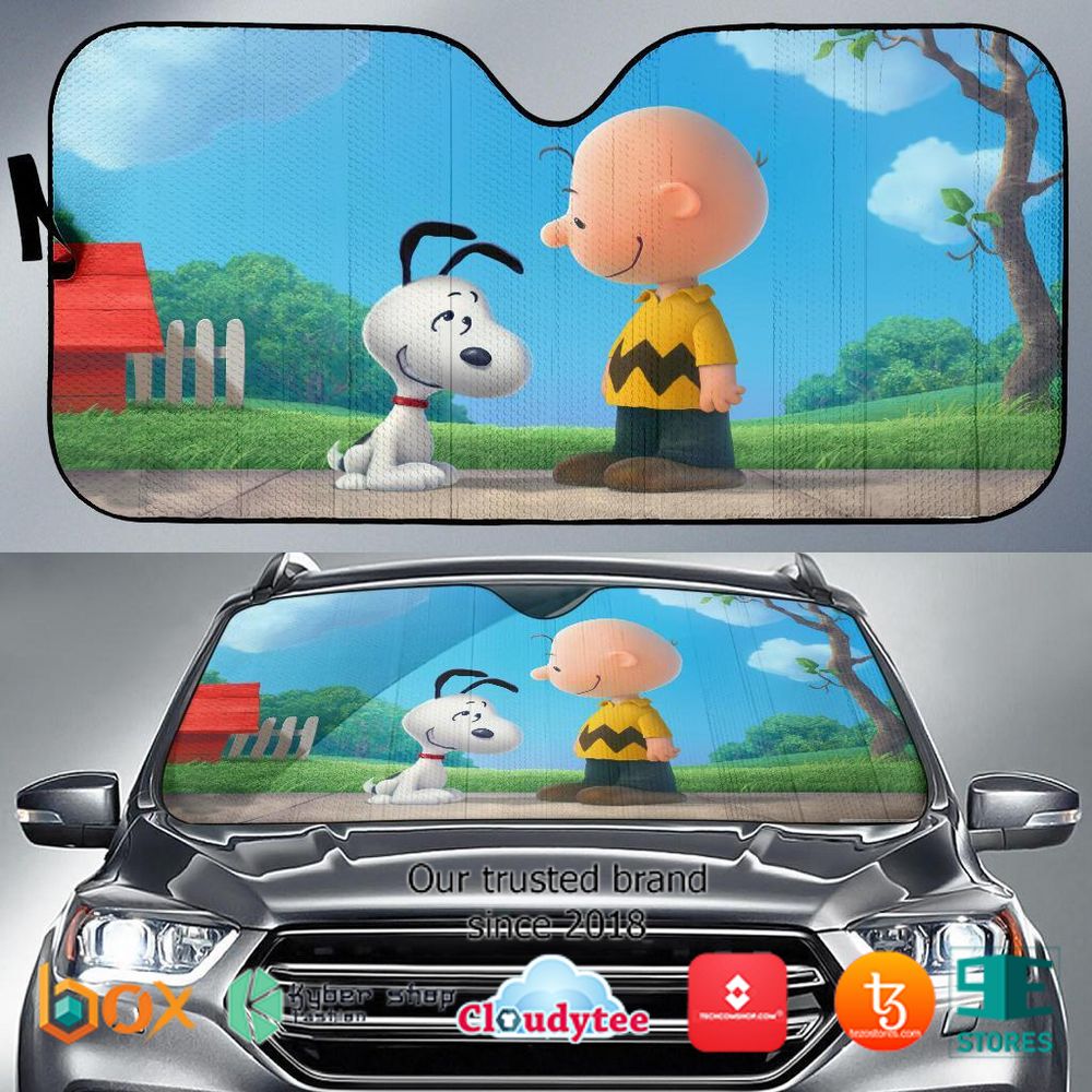 Snoopy Auto The Peanuts Car Sunshade 1