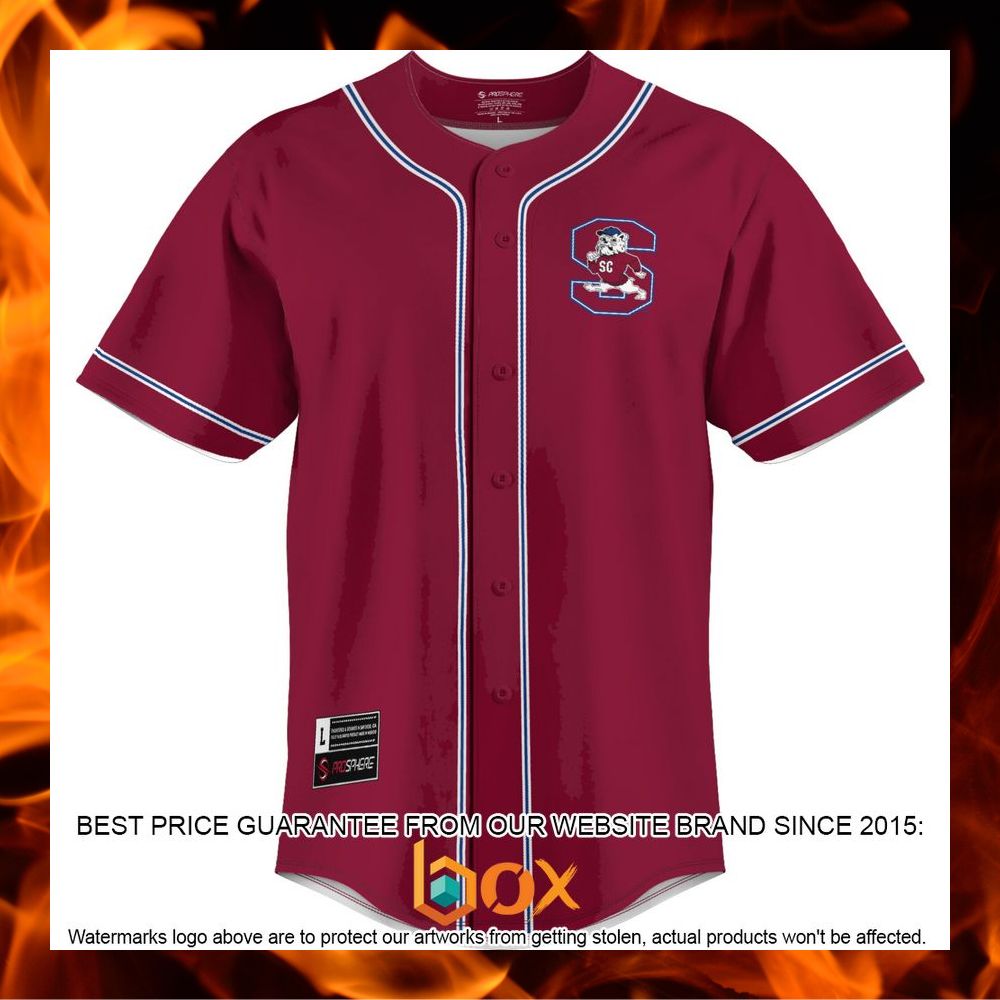 BEST South Carolina State Bulldogs Garnet Baseball Jersey 6