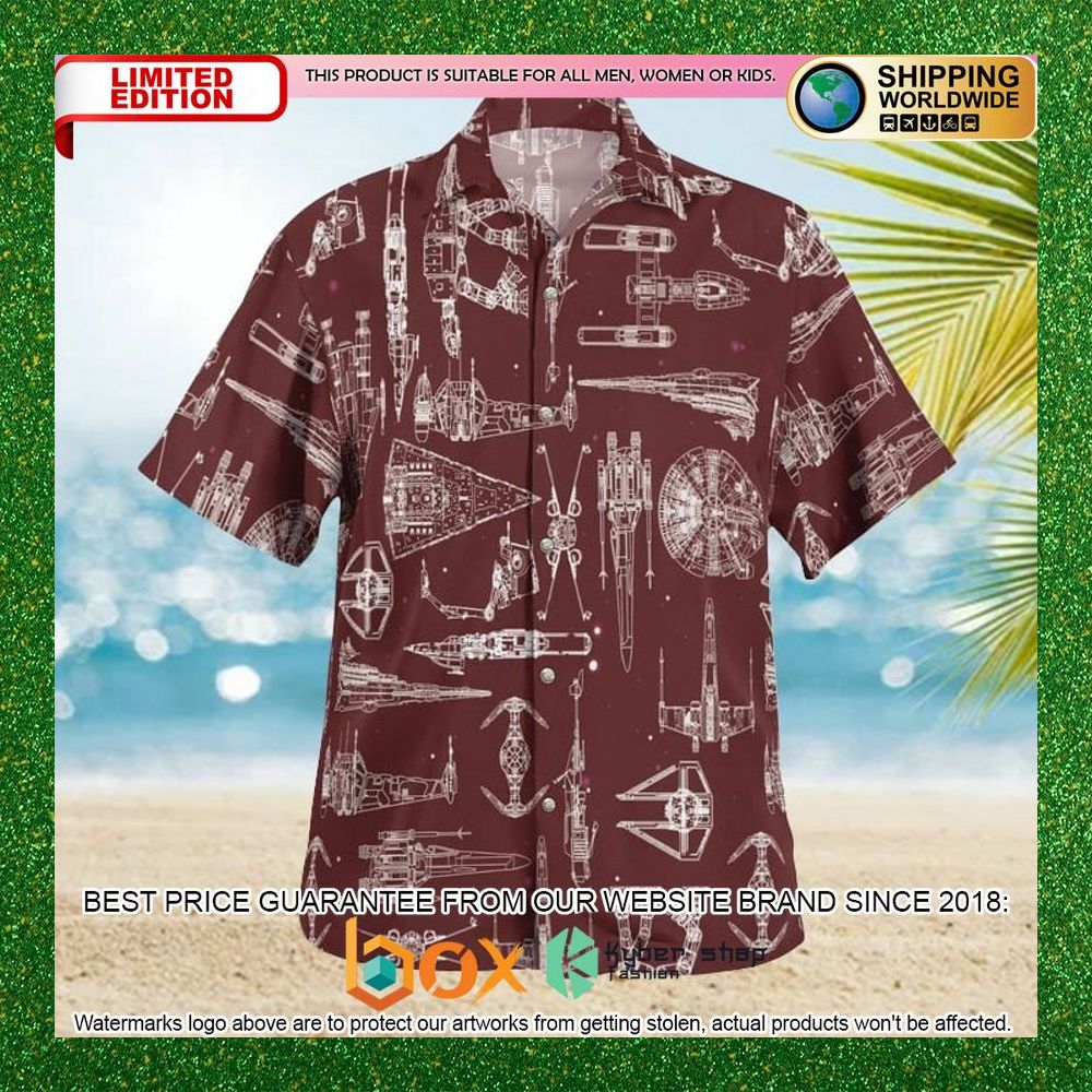 BEST Spaceship Star Wars Hawaiian Shirt, Shorts 1