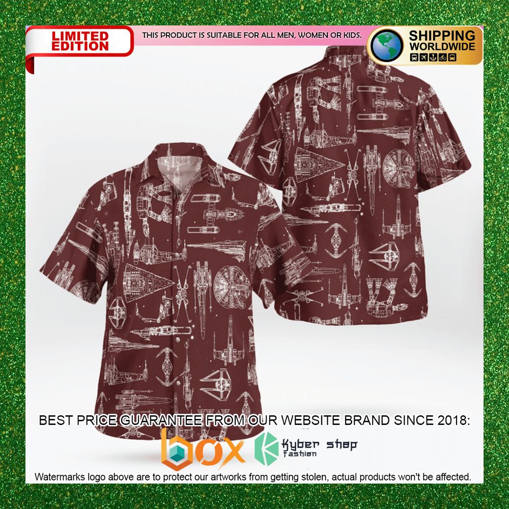 BEST Spaceship Star Wars Hawaiian Shirt, Shorts 74