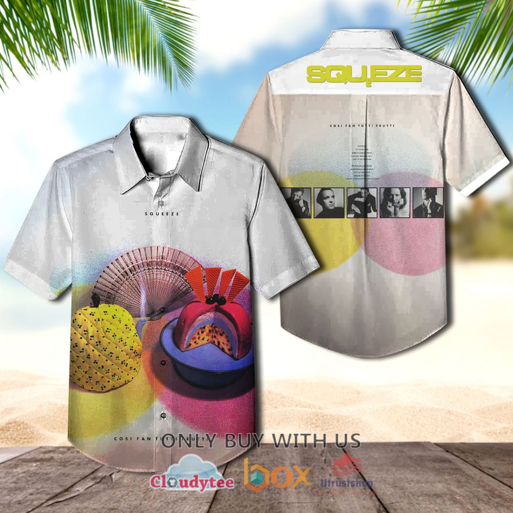 Squeeze Cosi Fan Tutti Frutti Albums Hawaiian Shirt 1