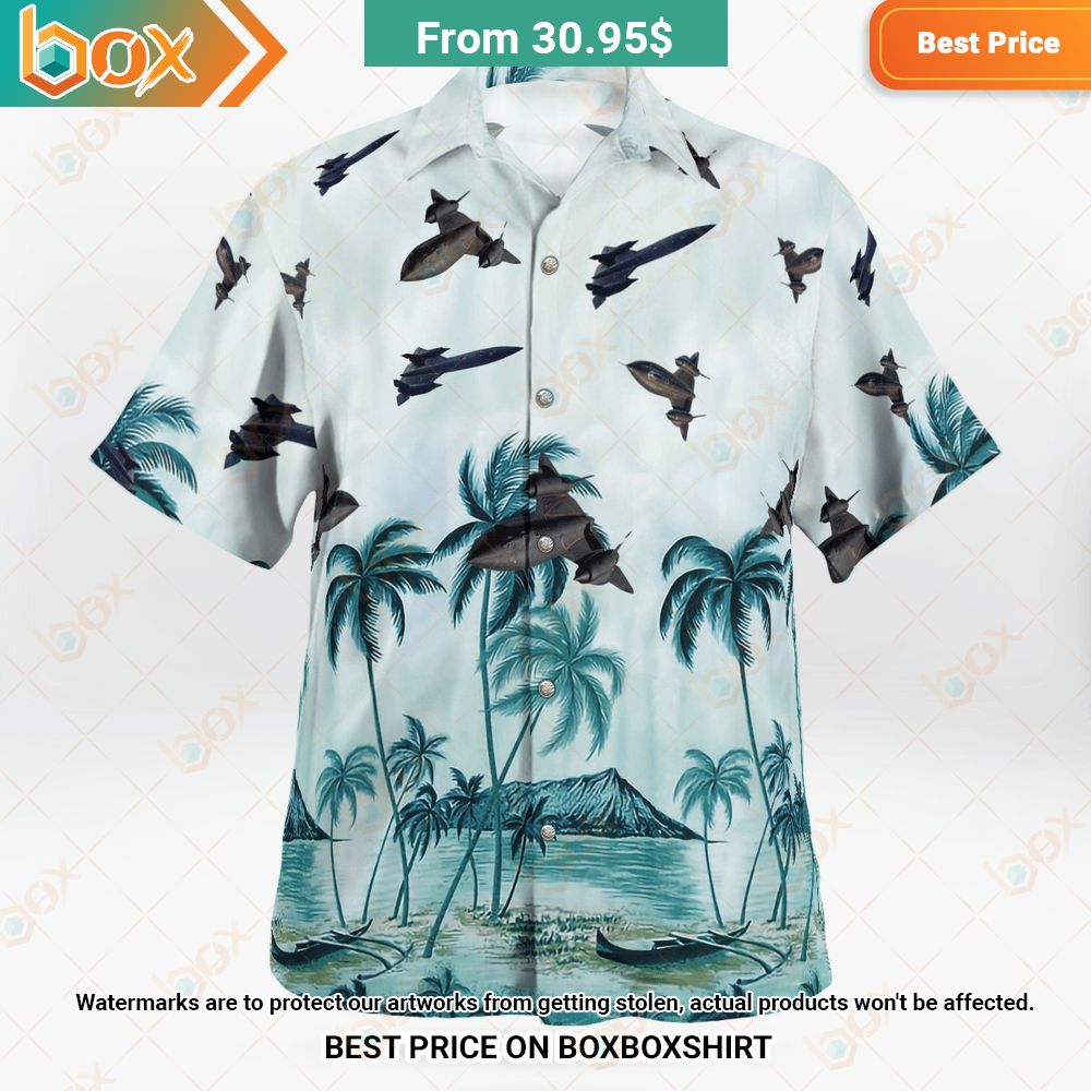 Sr-71 Blackbird Hawaiian Shirt 12