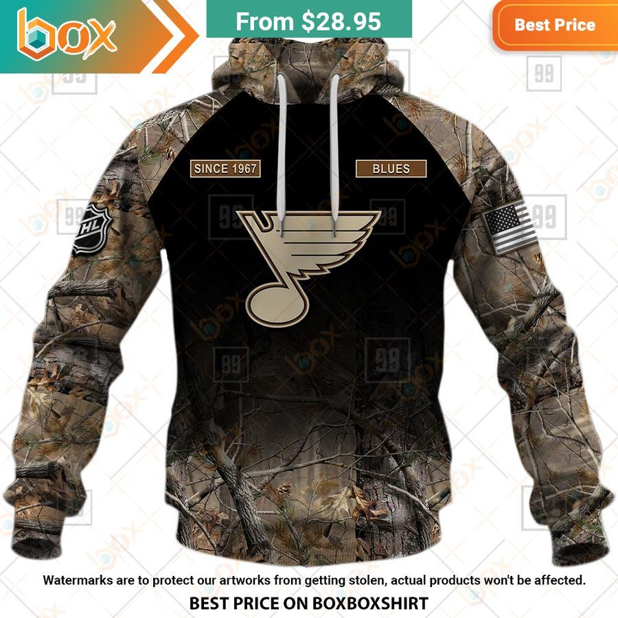 BEST St. Louis Blues Hunting Camouflage Custom Shirt 2