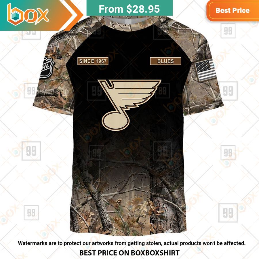 BEST St. Louis Blues Hunting Camouflage Custom Shirt 19